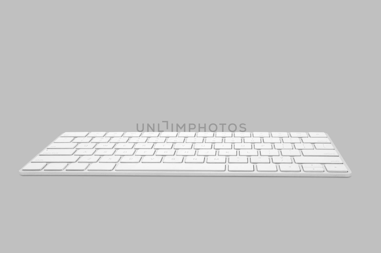 Keyboard computer isolated on white background, accessory and equipment electronic, technology digital.