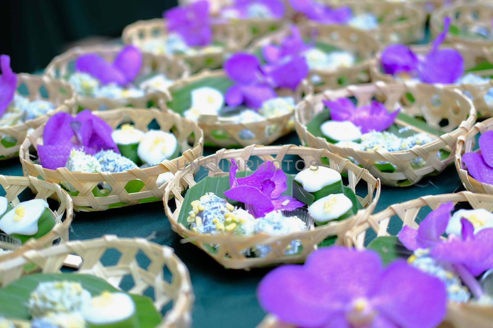 coconut dessert. Thai traditional snack