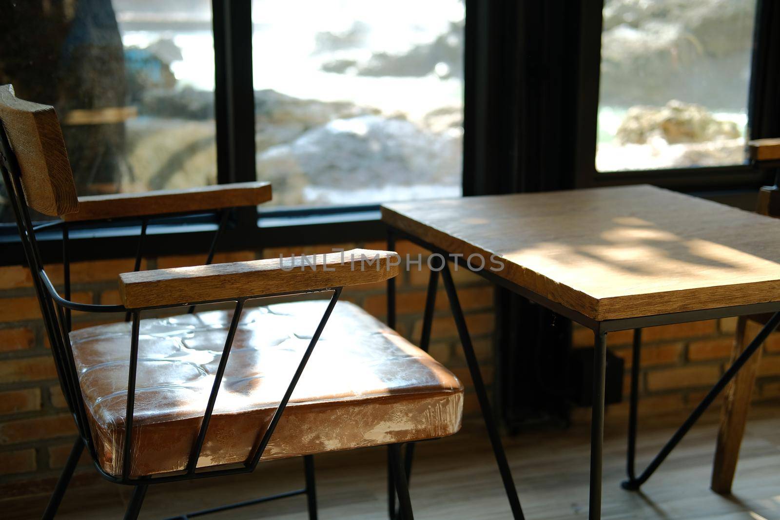 chair table for resting in living room