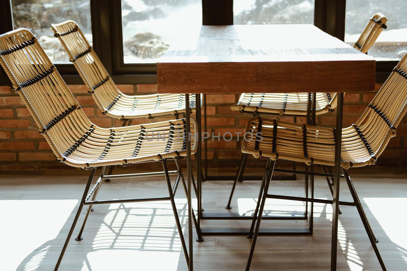 chair table for resting in living room