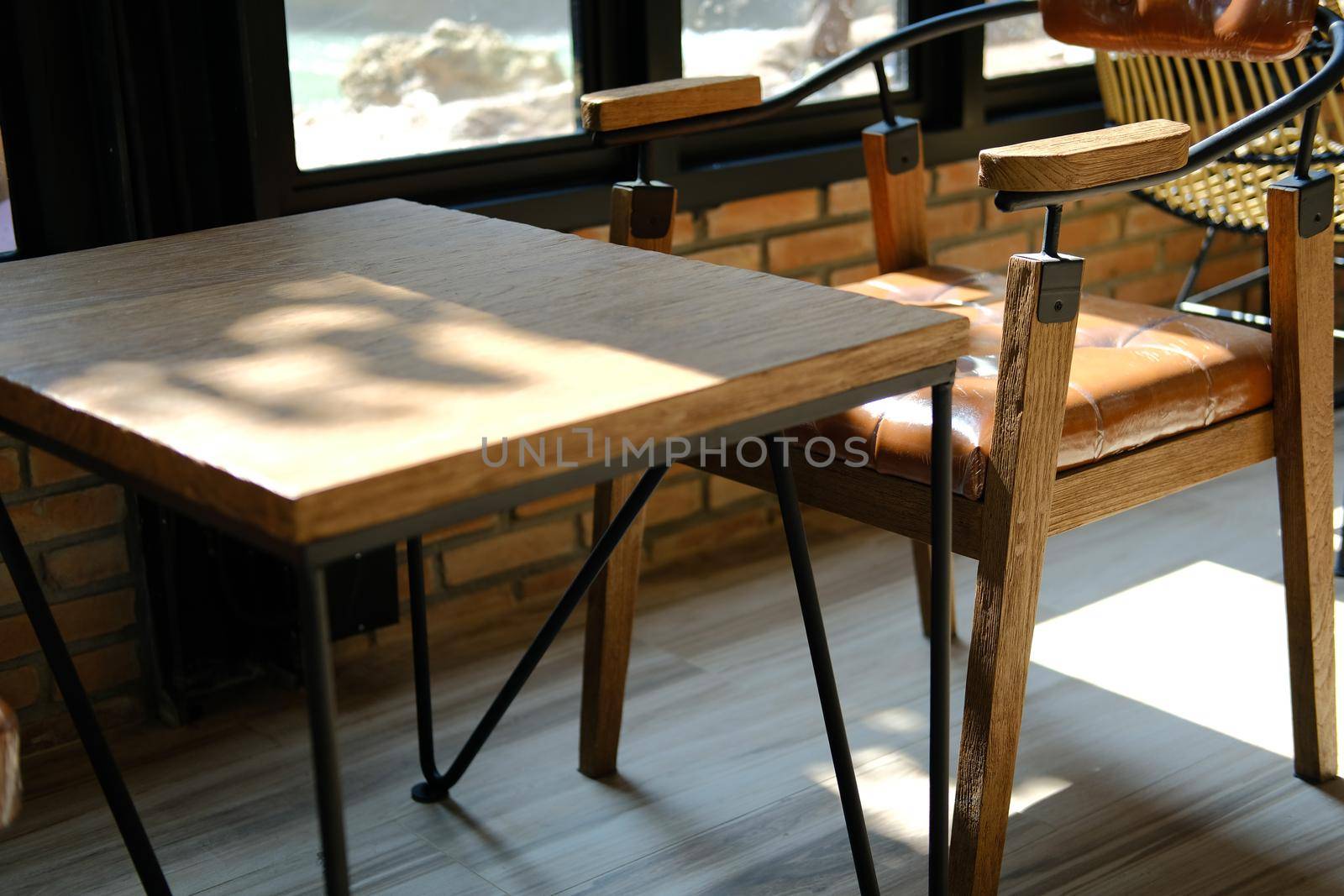 chair table for resting in living room