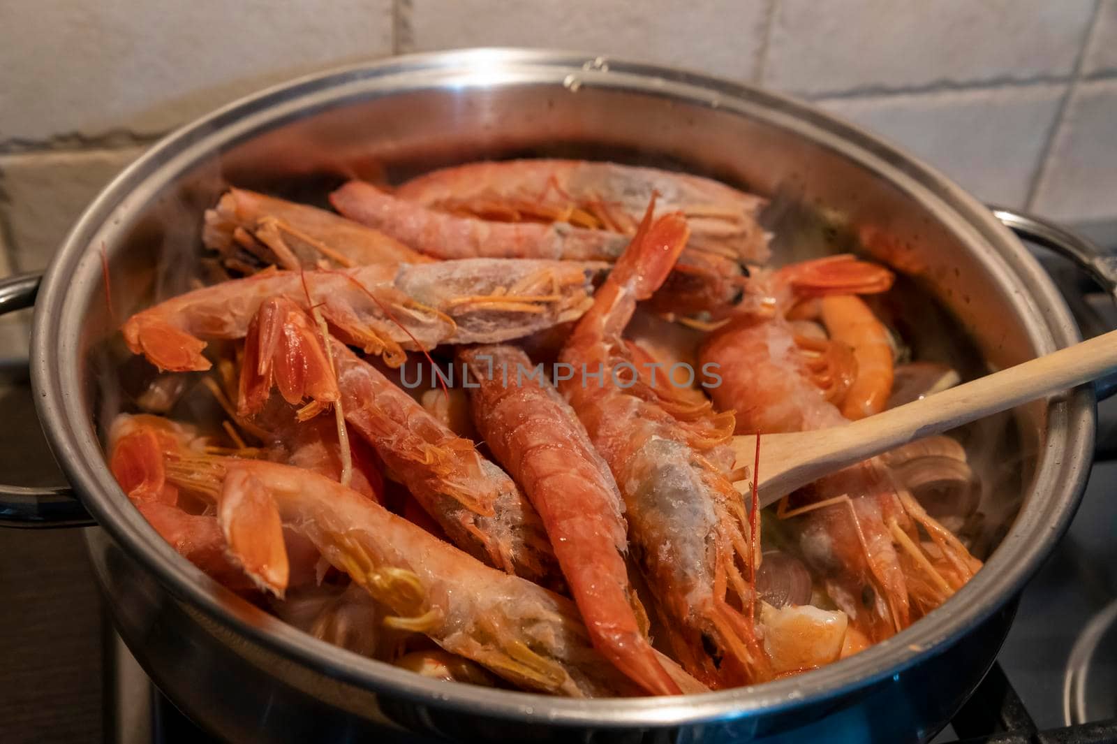 tomato fish soup with seafood