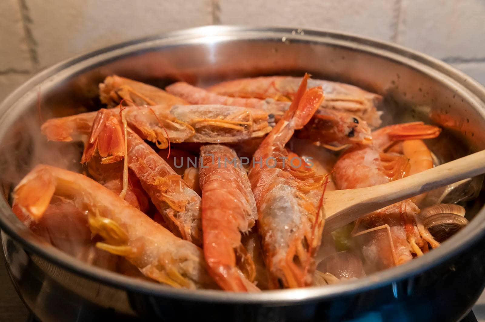 tomato fish soup with seafood