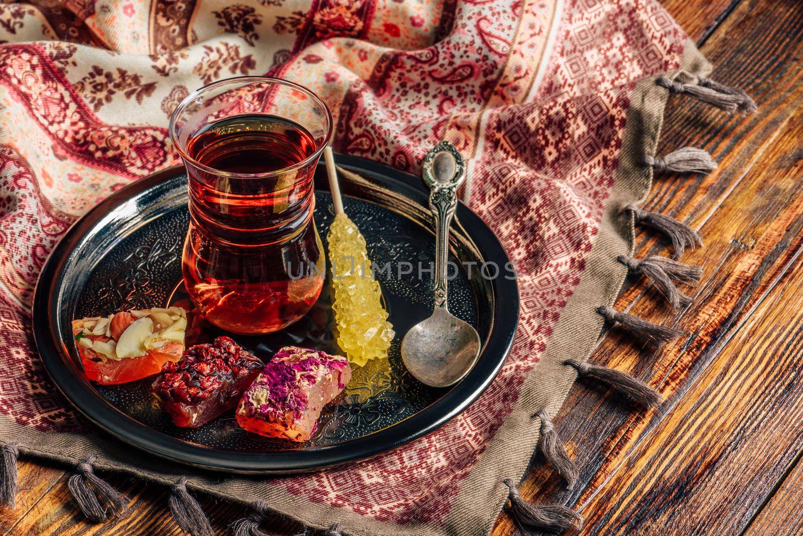 Tea in armudu with oriental delight by Seva_blsv