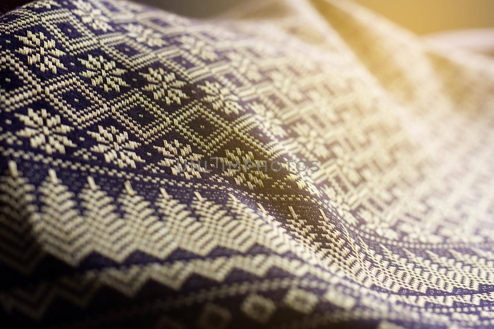 Thai silk cloth for background, Thailand by iPixel_Studio
