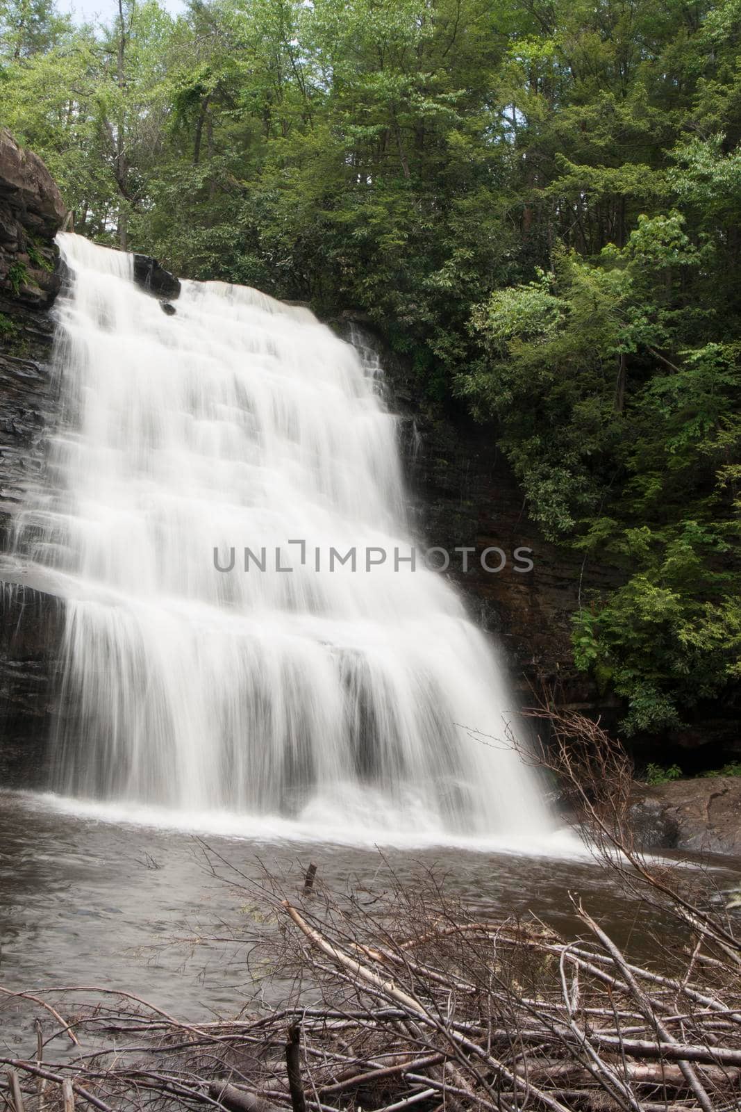 Muddy Creek Falls in Swallow Falls State Park in Maryland