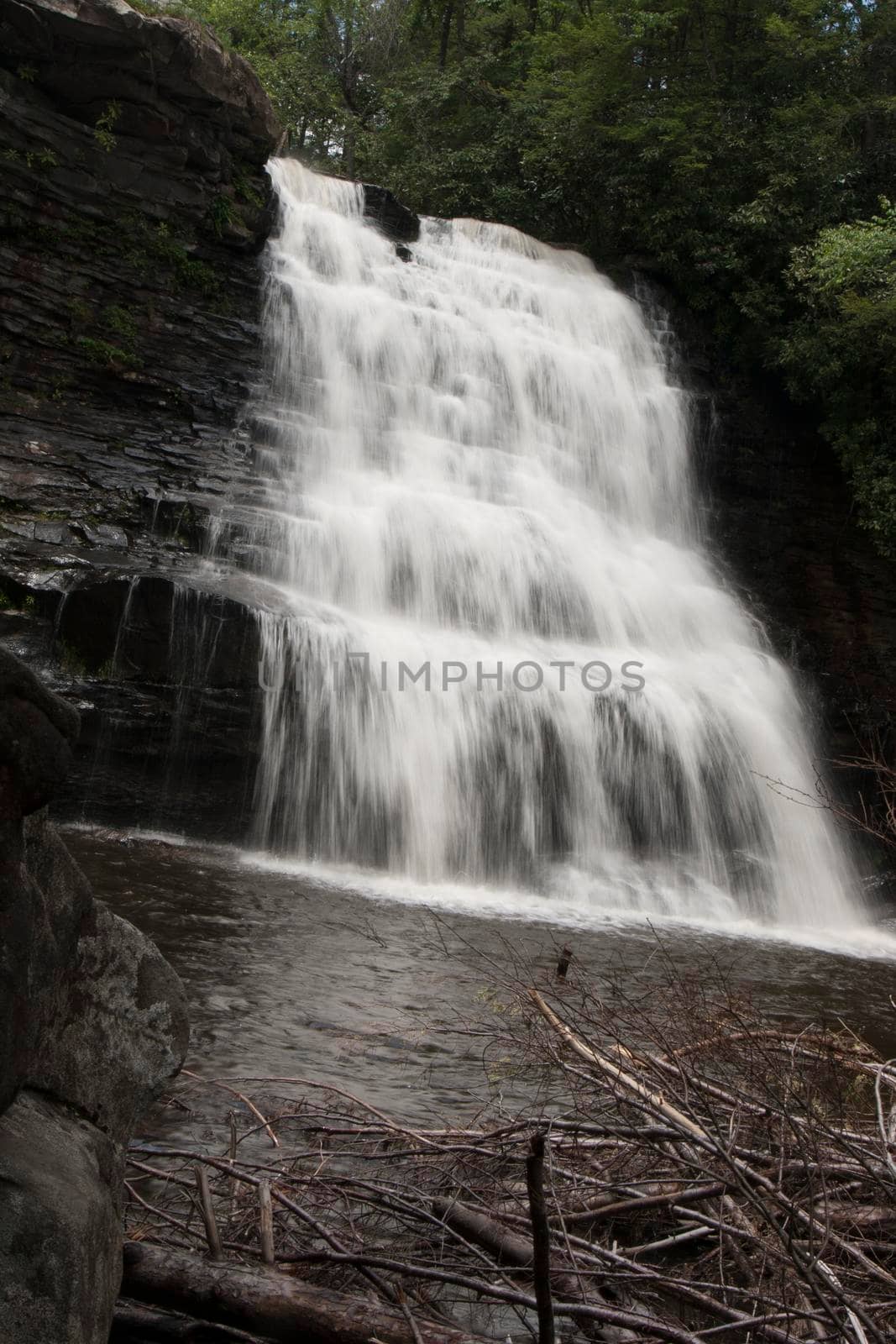 Muddy Creek Falls in Swallow Falls State Park in Maryland