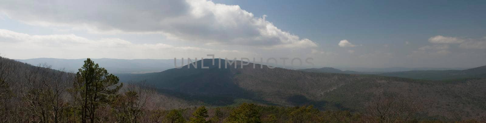 The Ouachita Mountains seen from the Talimena Scenic Drive in southeast Oklahoma