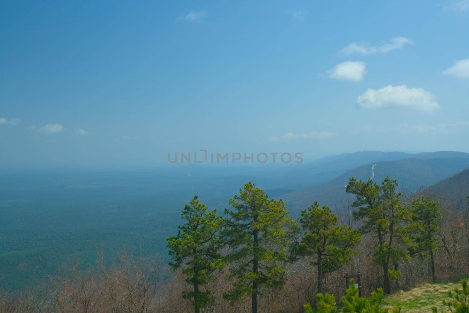 The Ouachita Mountains seen from the Talimena Scenic Drive in southeast Oklahoma