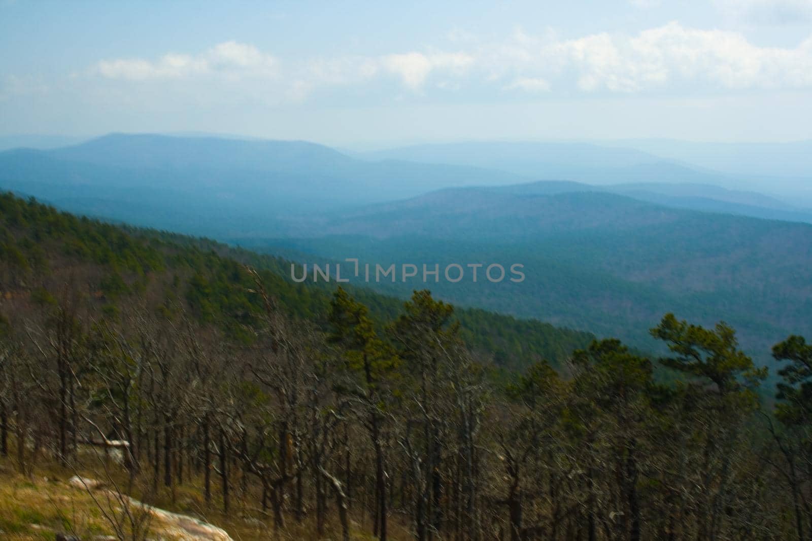 The Ouachita Mountains seen from the Talimena Scenic Drive in southeast Oklahoma