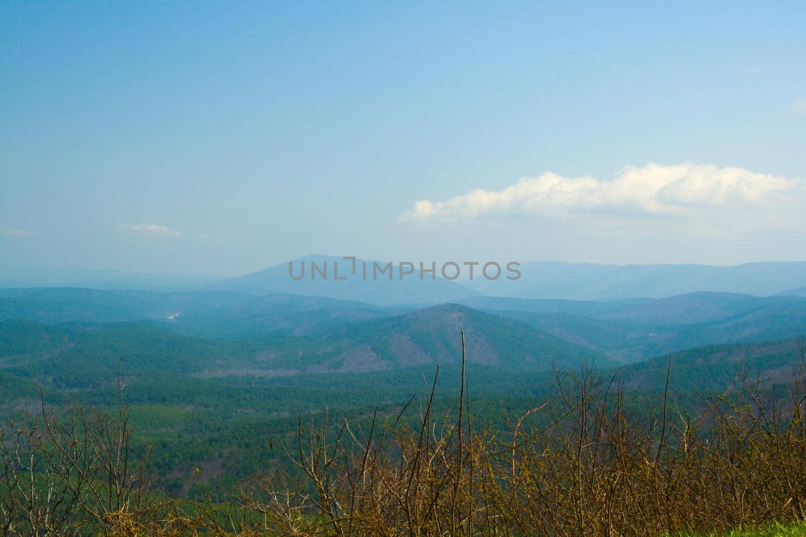 The Ouachita Mountains seen from the Talimena Scenic Drive in southeast Oklahoma
