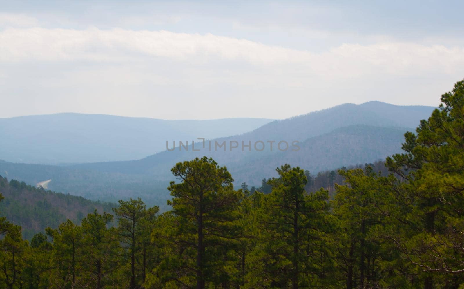 The Ouachita Mountains seen from the Talimena Scenic Drive in southeast Oklahoma