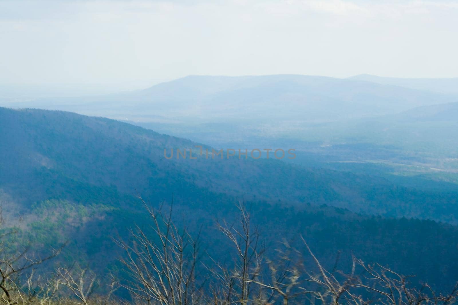 The Ouachita Mountains seen from the Talimena Scenic Drive in southeast Oklahoma