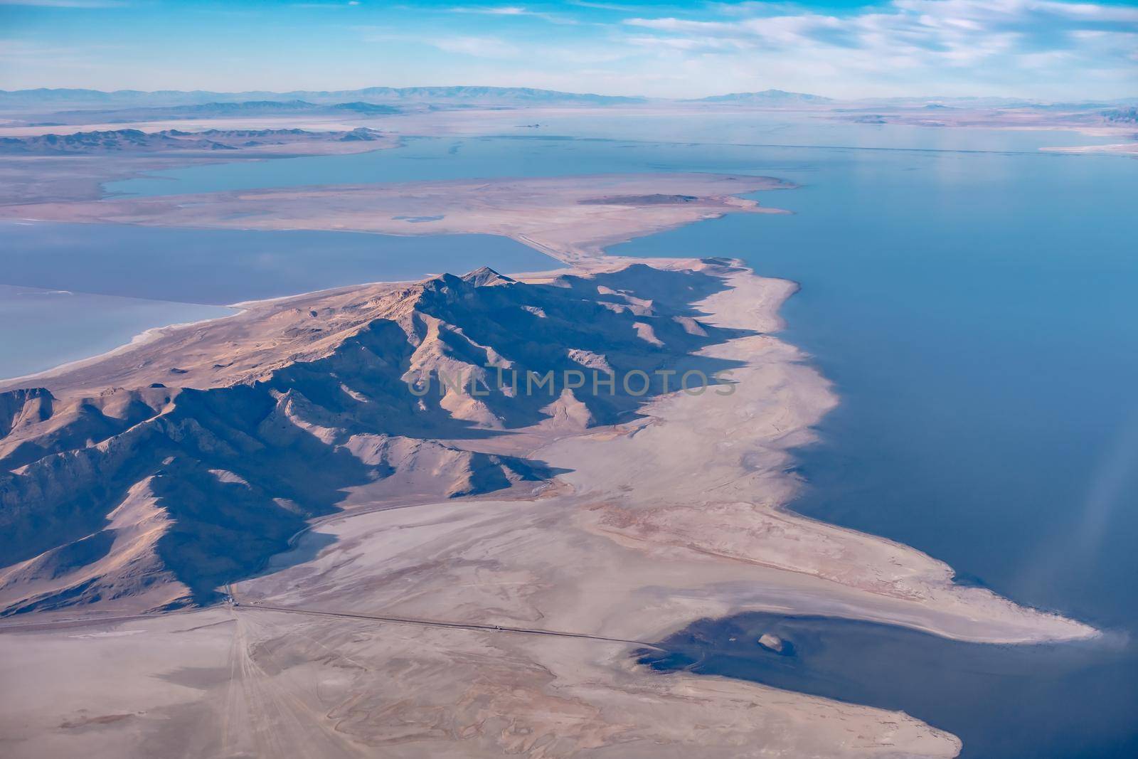 flying over pyramid lake near reno nevada  by digidreamgrafix