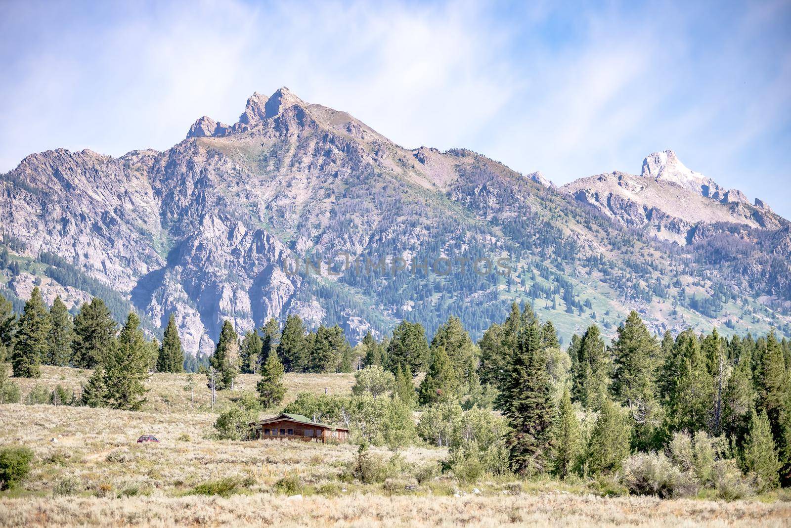 welcome to big sky montana village in montana USA in summer by digidreamgrafix