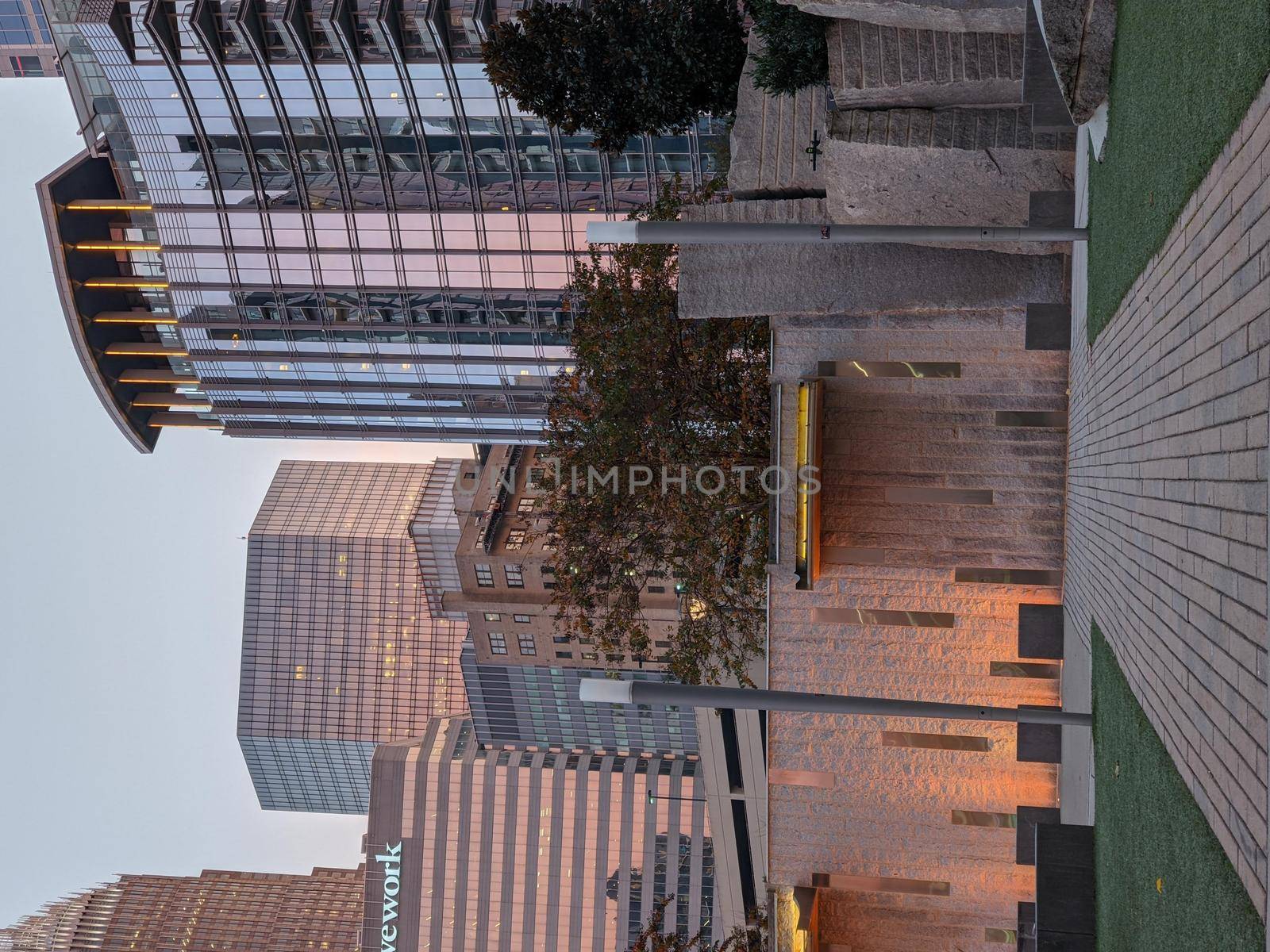 uptown charlotte north carolina usa early morning