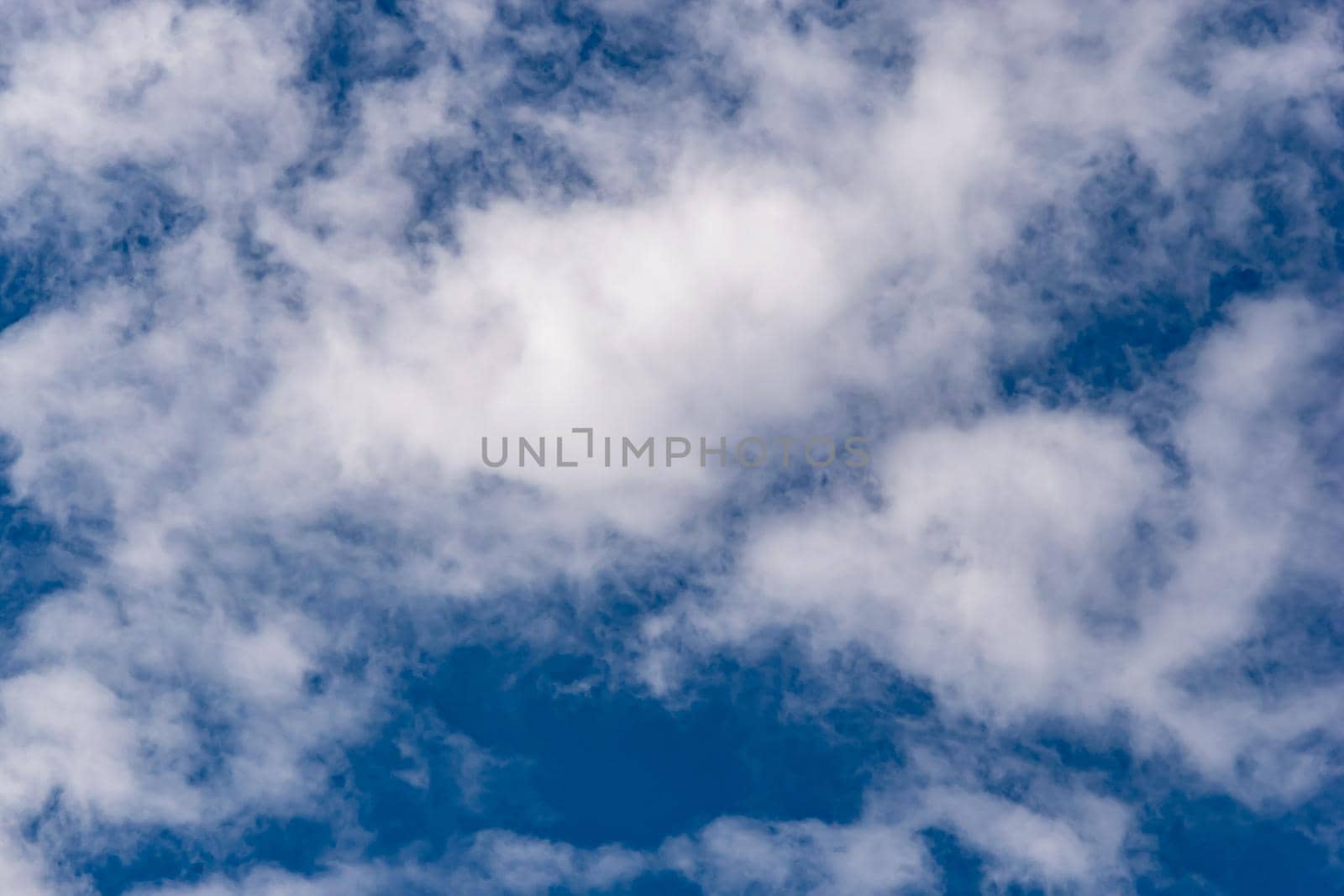 Beautiful shot of the blue sky and white clouds