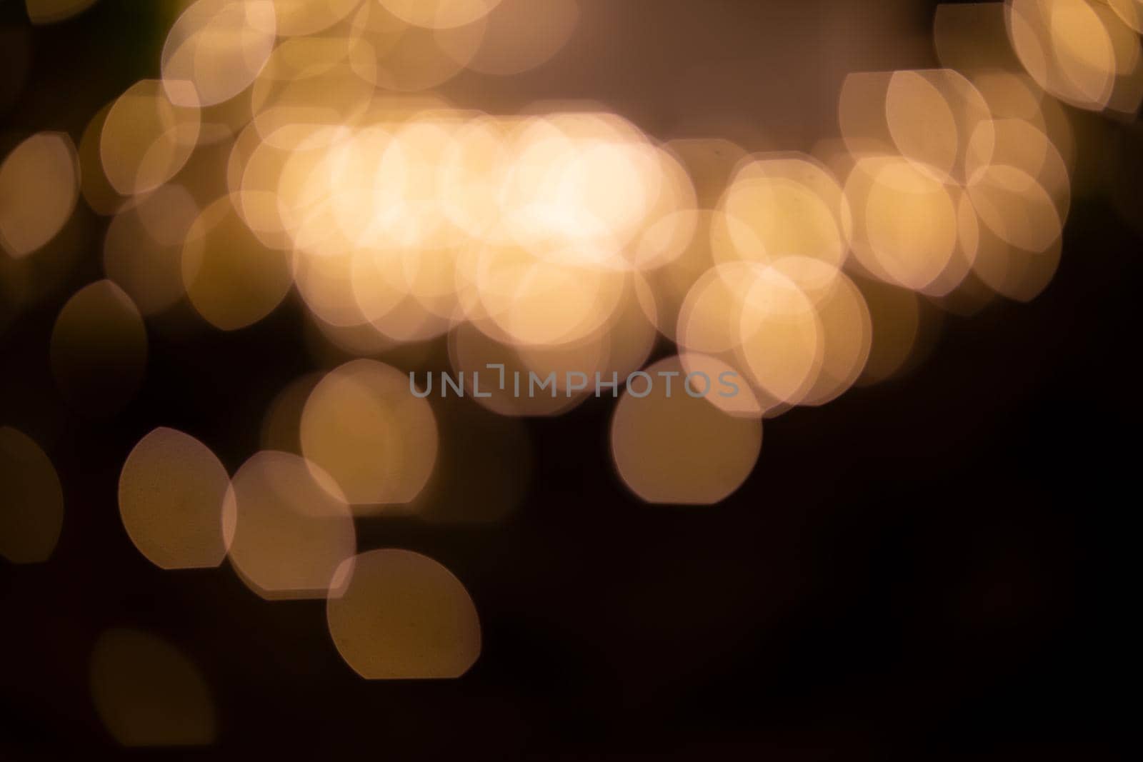 Abstract blurred Christmas light bokeh background.