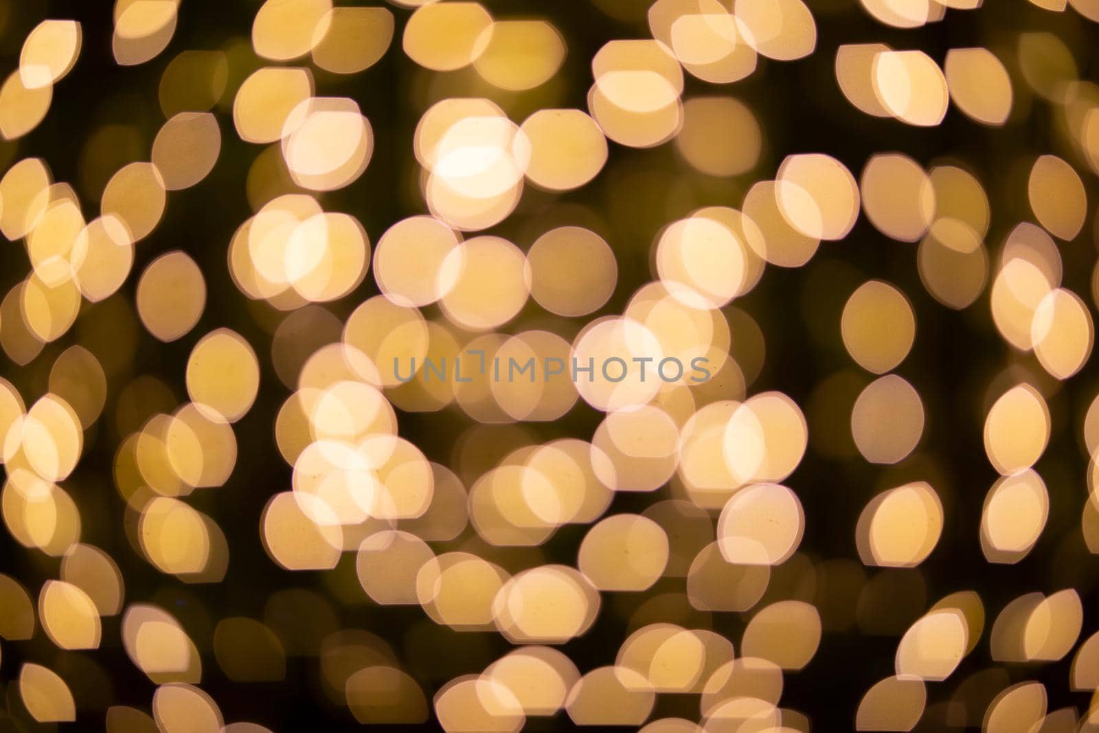 Abstract blurred Christmas light bokeh background.