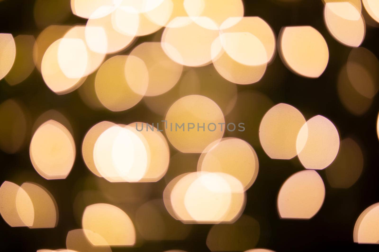 Abstract blurred Christmas light bokeh background.