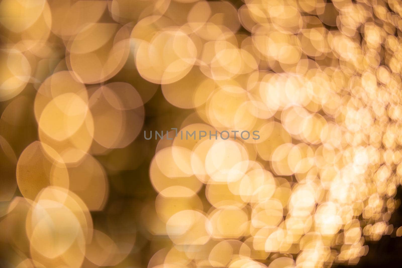 Abstract blurred Christmas light bokeh background.