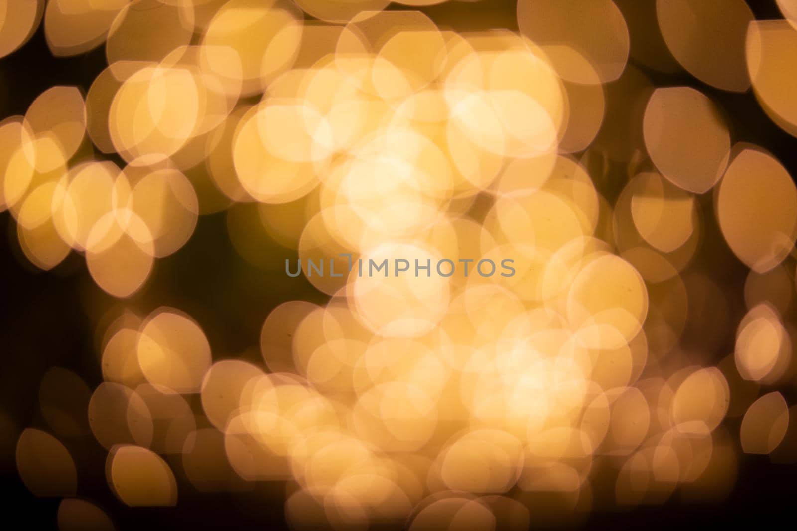 Abstract blurred Christmas light bokeh background.