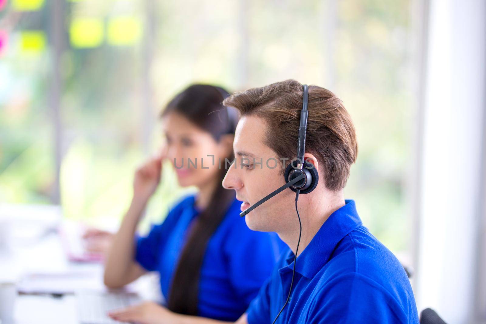 Call center operators. by chuanchai