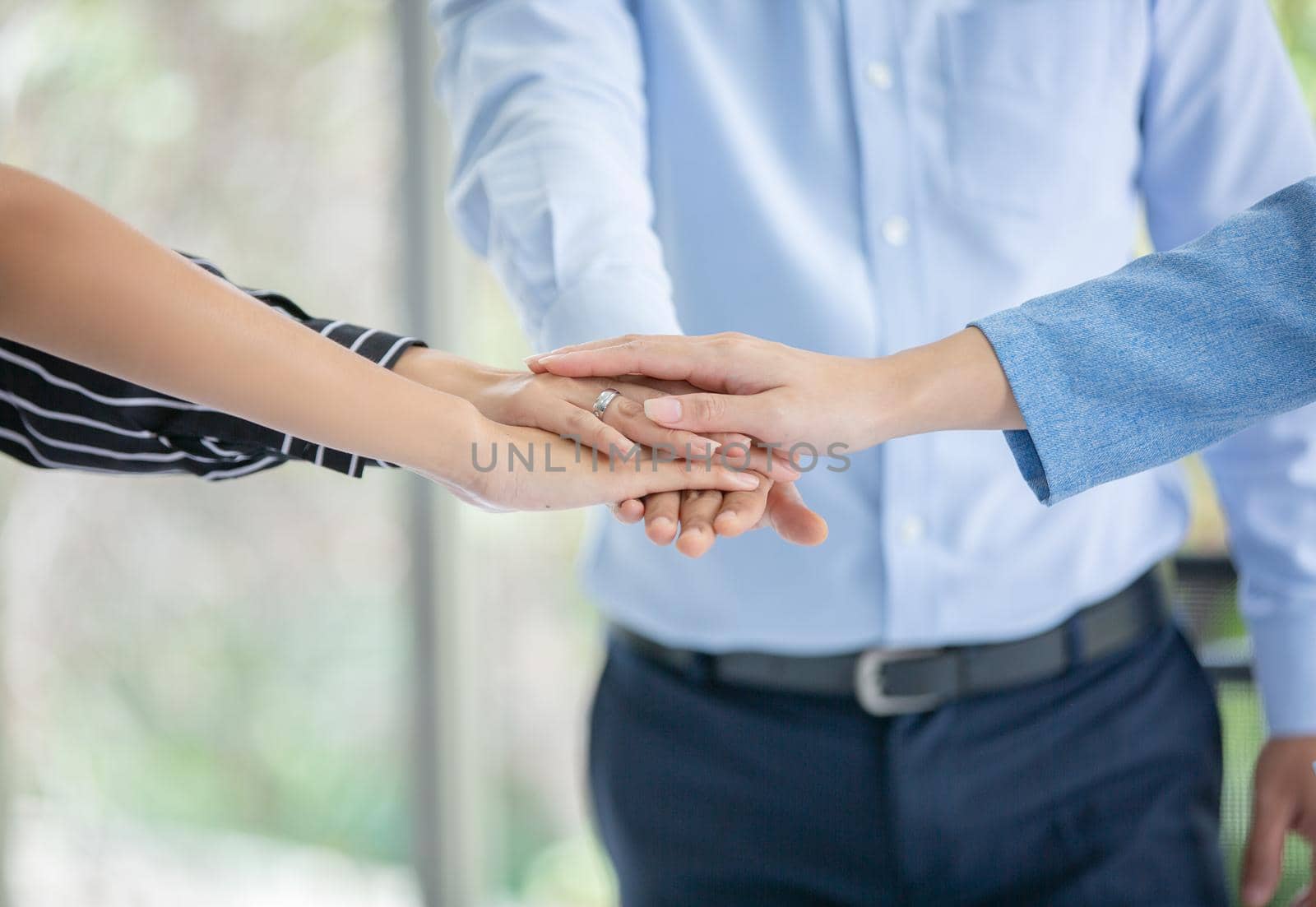 Lowsection Of Businessmen Shaking Hands, Business handshake, deal made. professionals