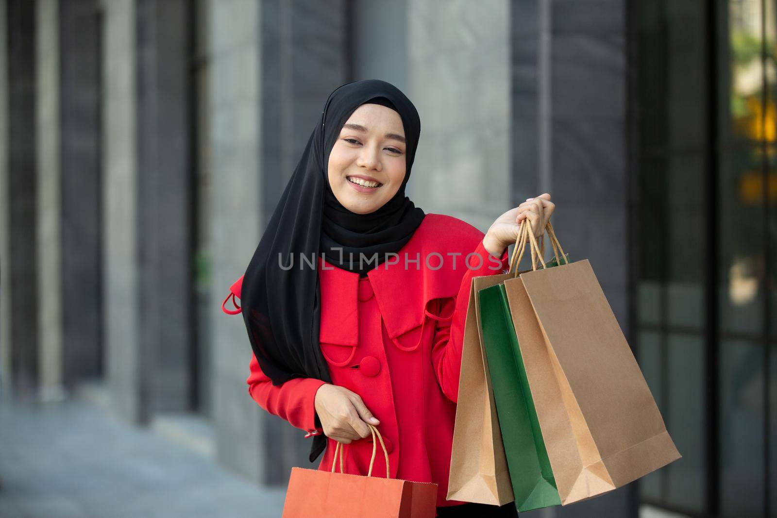 Woman with Shopping Bags