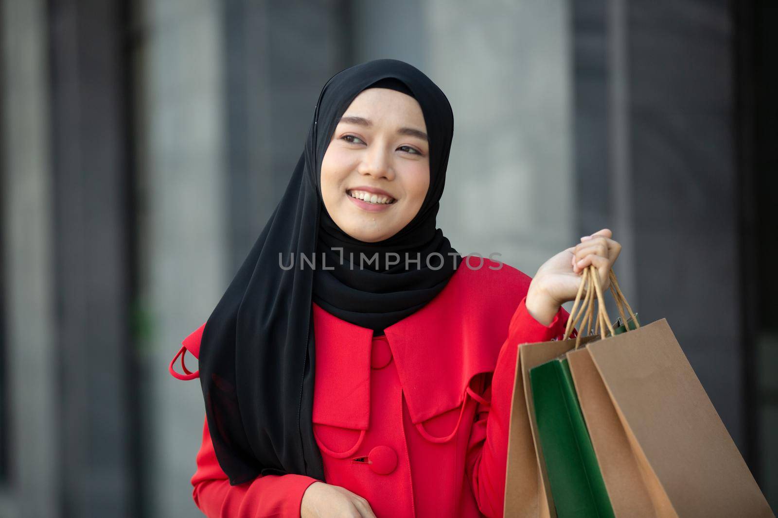 Woman with Shopping Bags