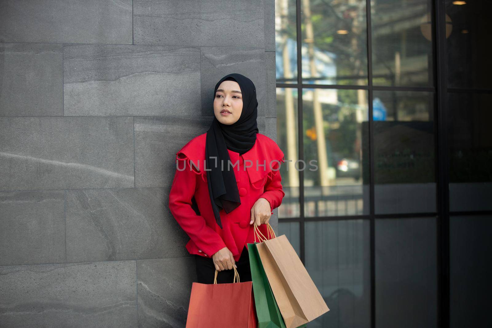 Woman with Shopping Bags