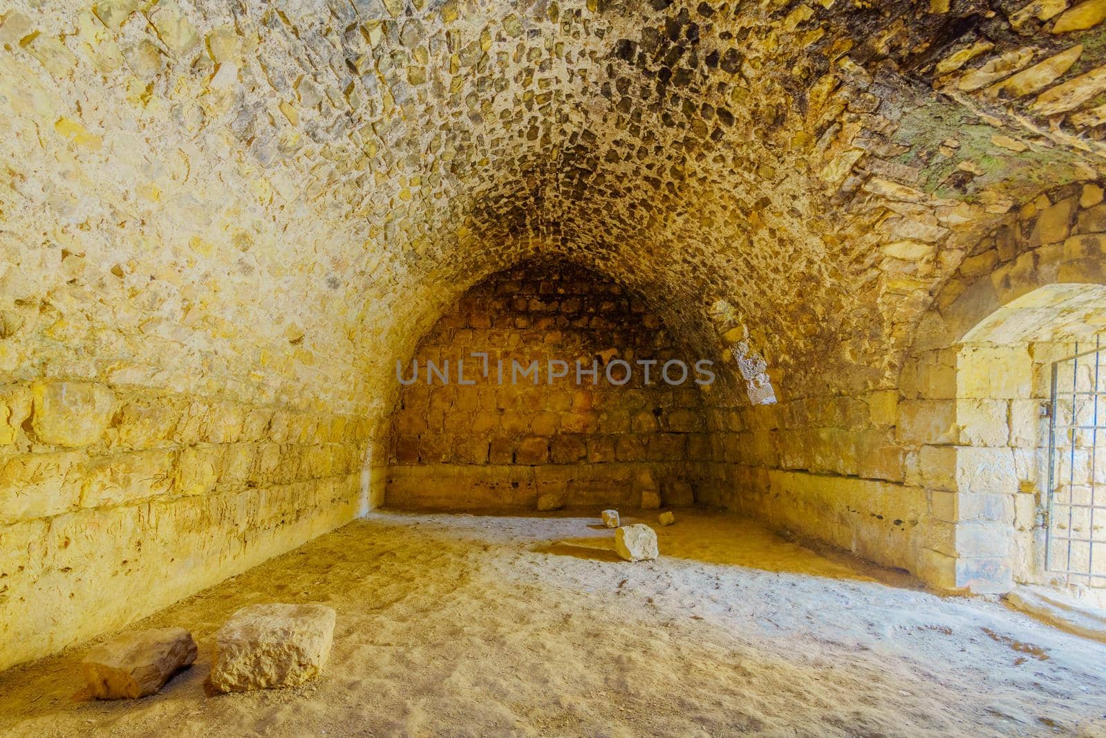 Room of a Crusader farmhouse, in En Hemed National Park by RnDmS