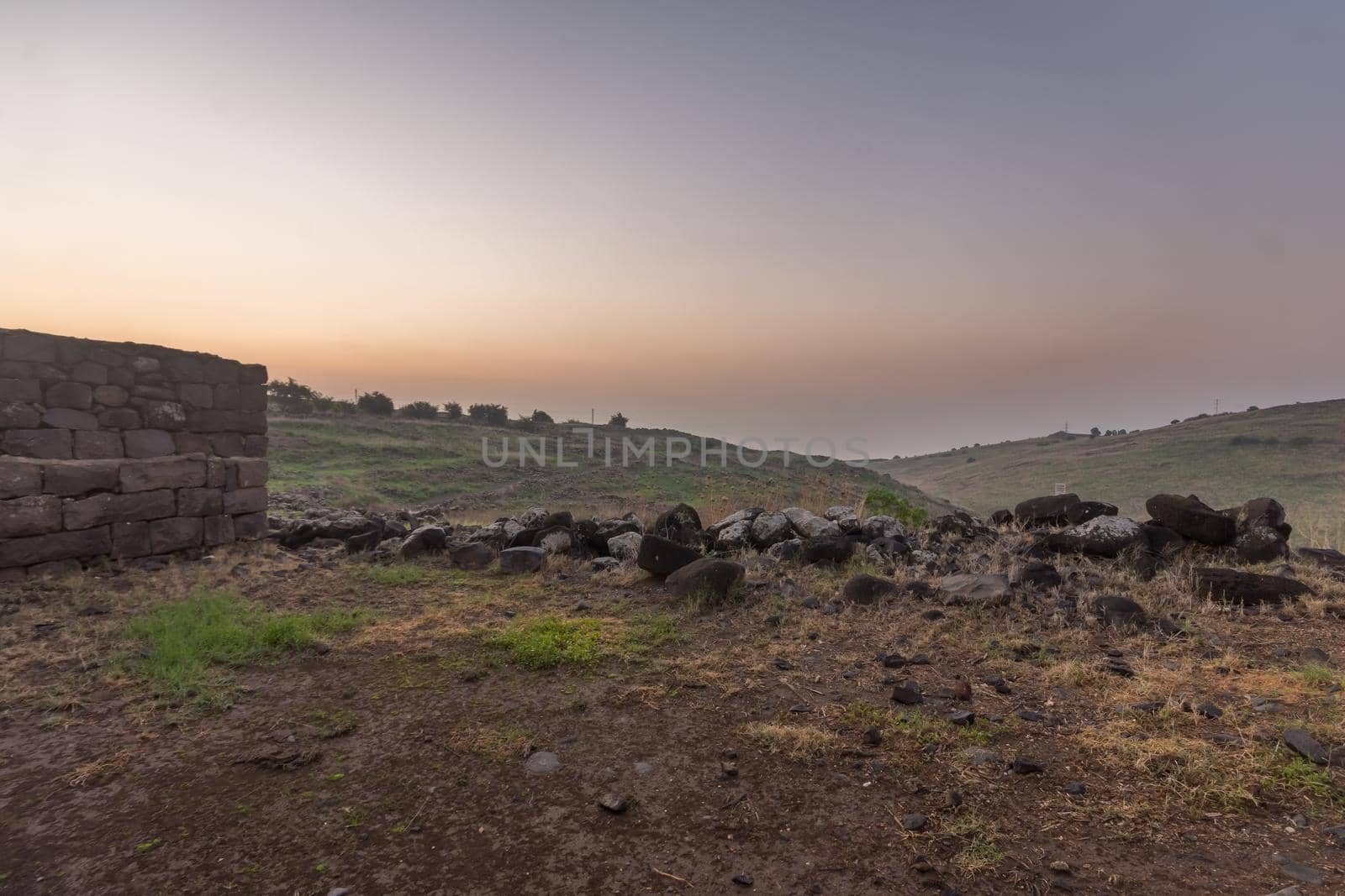 Sunrise view from Chorazin (Korazim) towards the Sea of Galilee by RnDmS