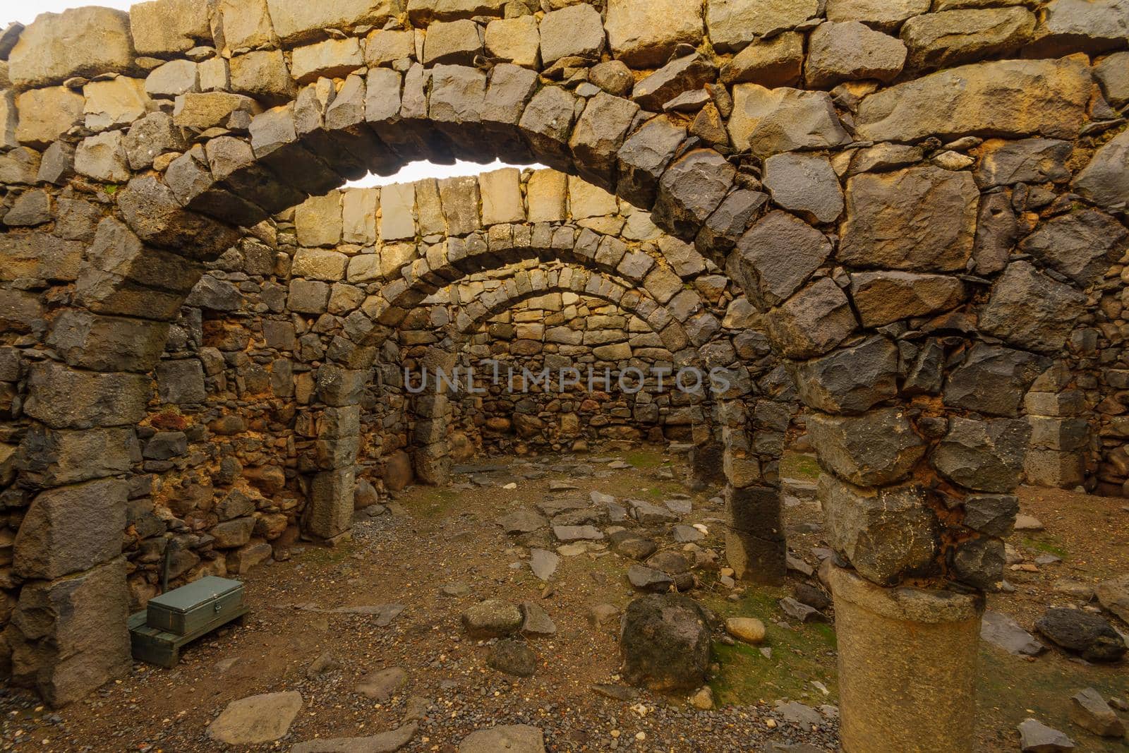 Ancient house with arches in Chorazin (Korazim) by RnDmS