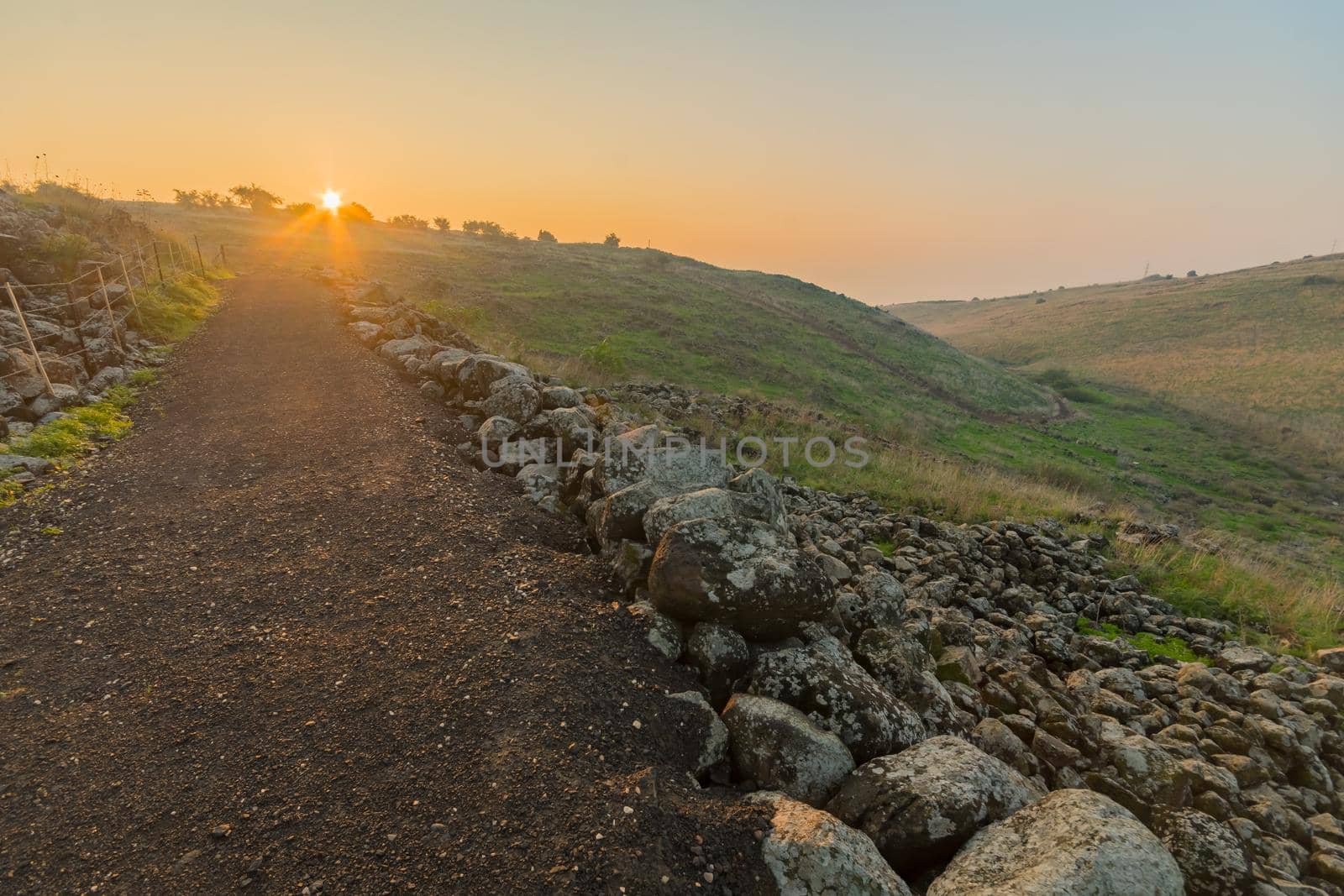 Sunrise view from Chorazin (Korazim) towards the Sea of Galilee by RnDmS