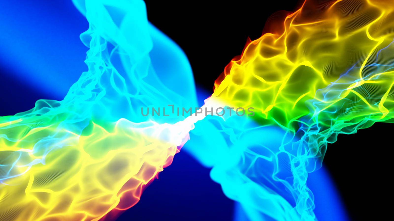 color canvas smoke, abstract 3d particle illustration