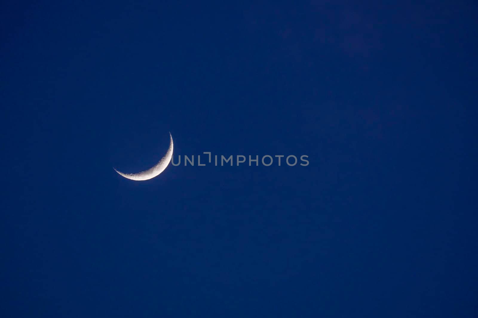 Crescent Moon clear sky by alex_nako