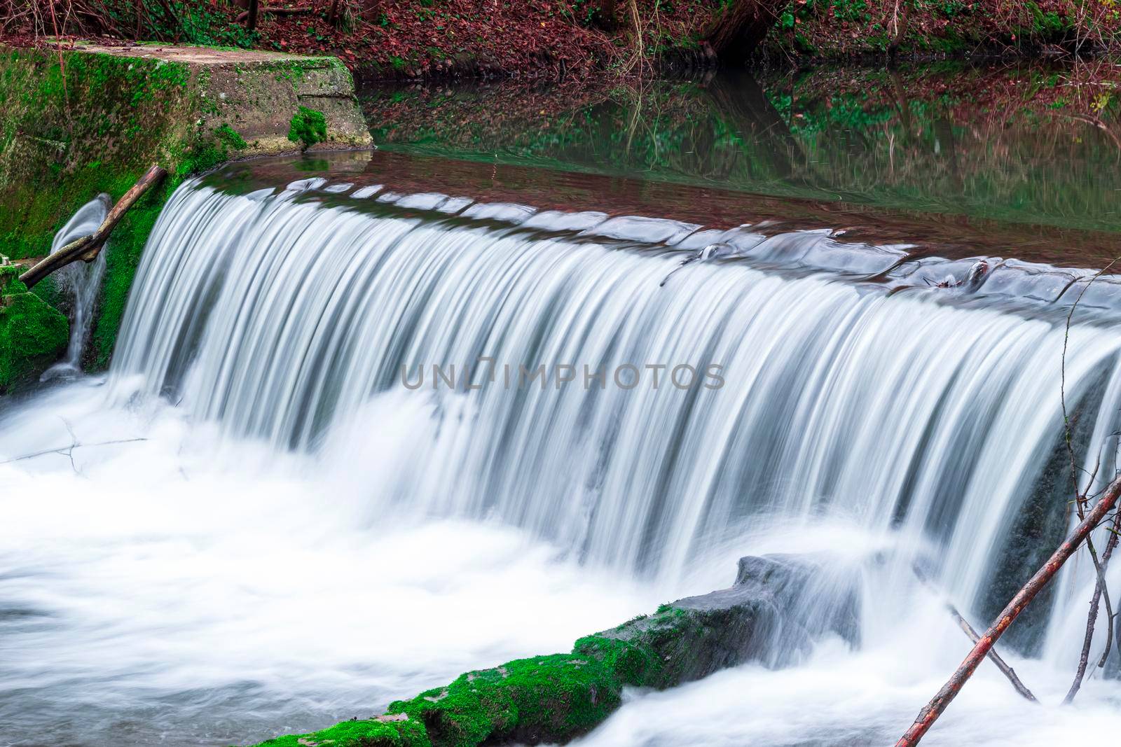 A beautiful waterfall with long exposure time