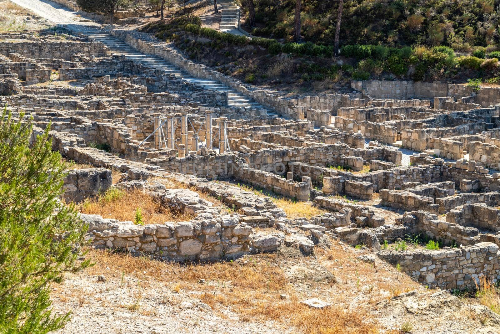 Excavation site of the ancient city of Kamiros at the westside of Rhodes island, Greece by reinerc