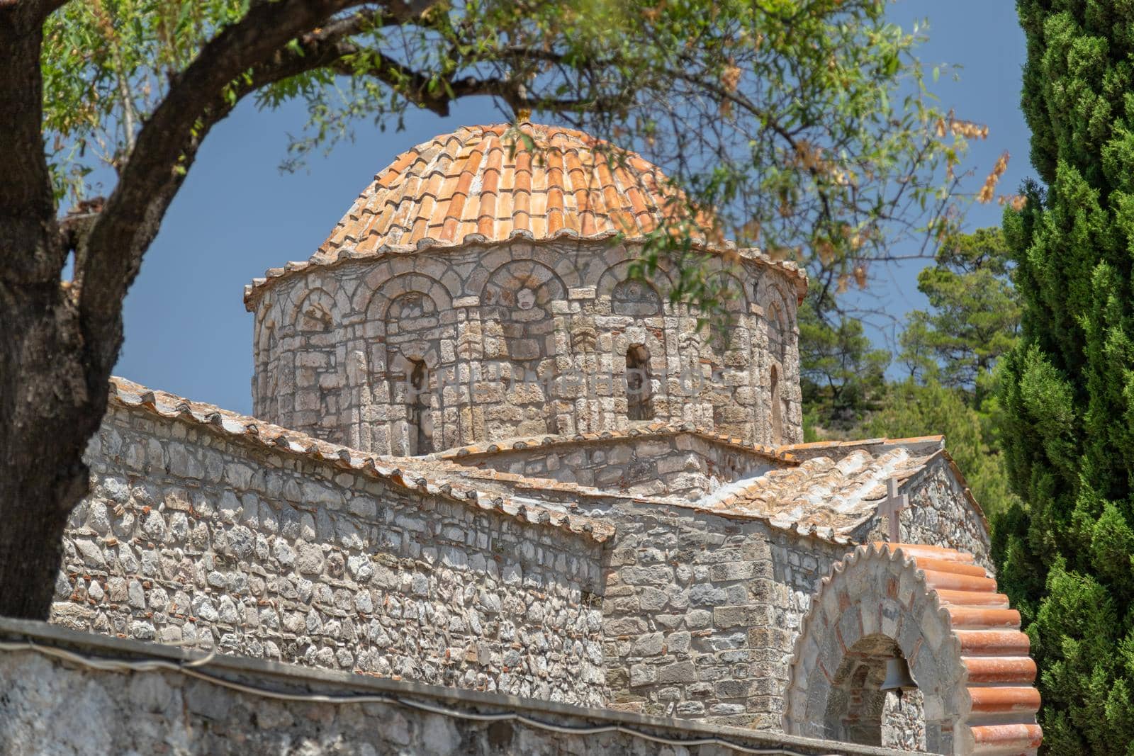 The church of Moni Thari monastery on Rhodes island by reinerc