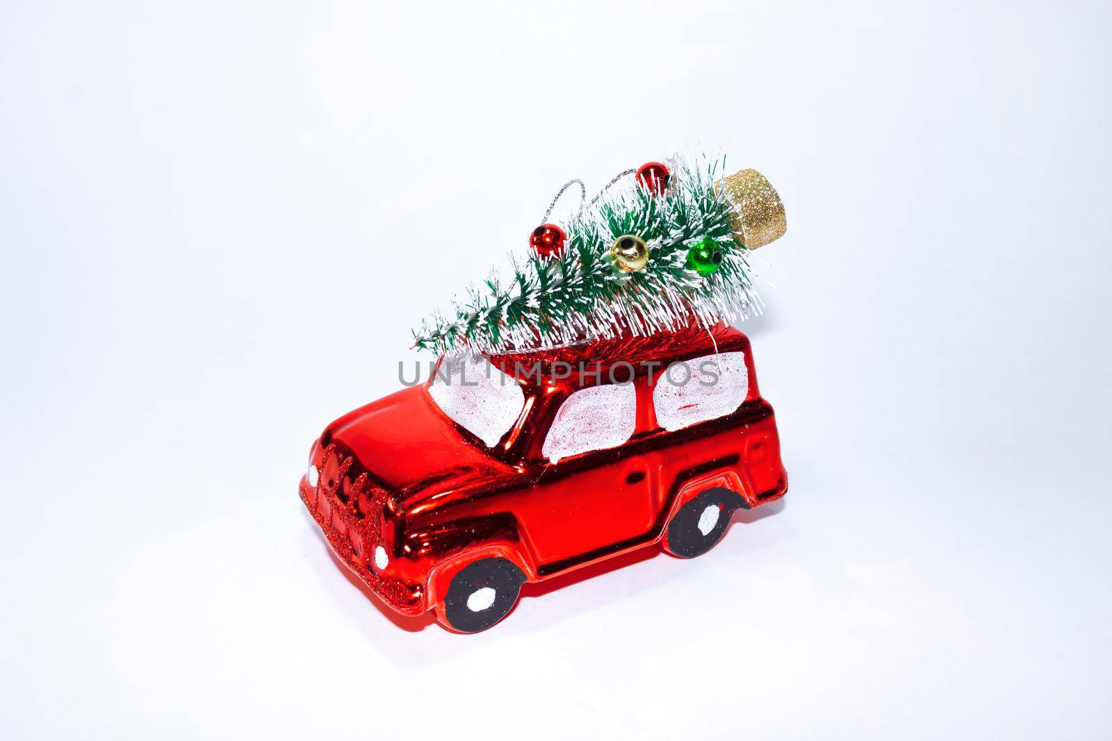 Handmade cardboard car for Christmas decorations by bybyphotography
