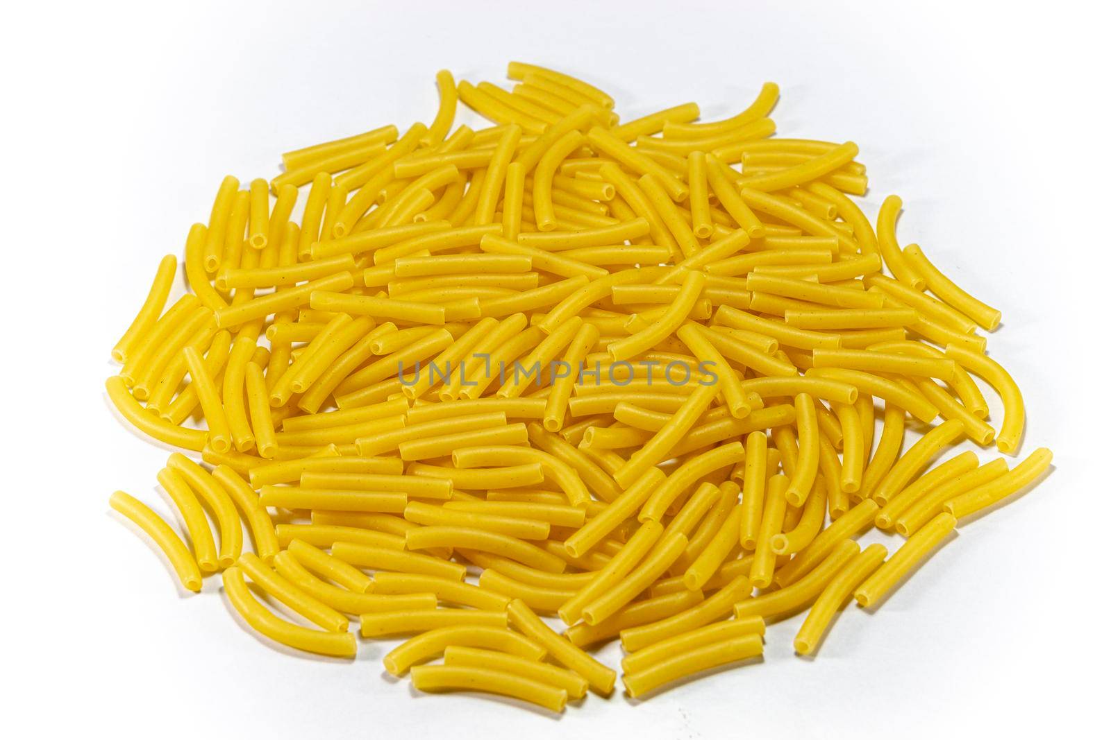 Pasta on a white background