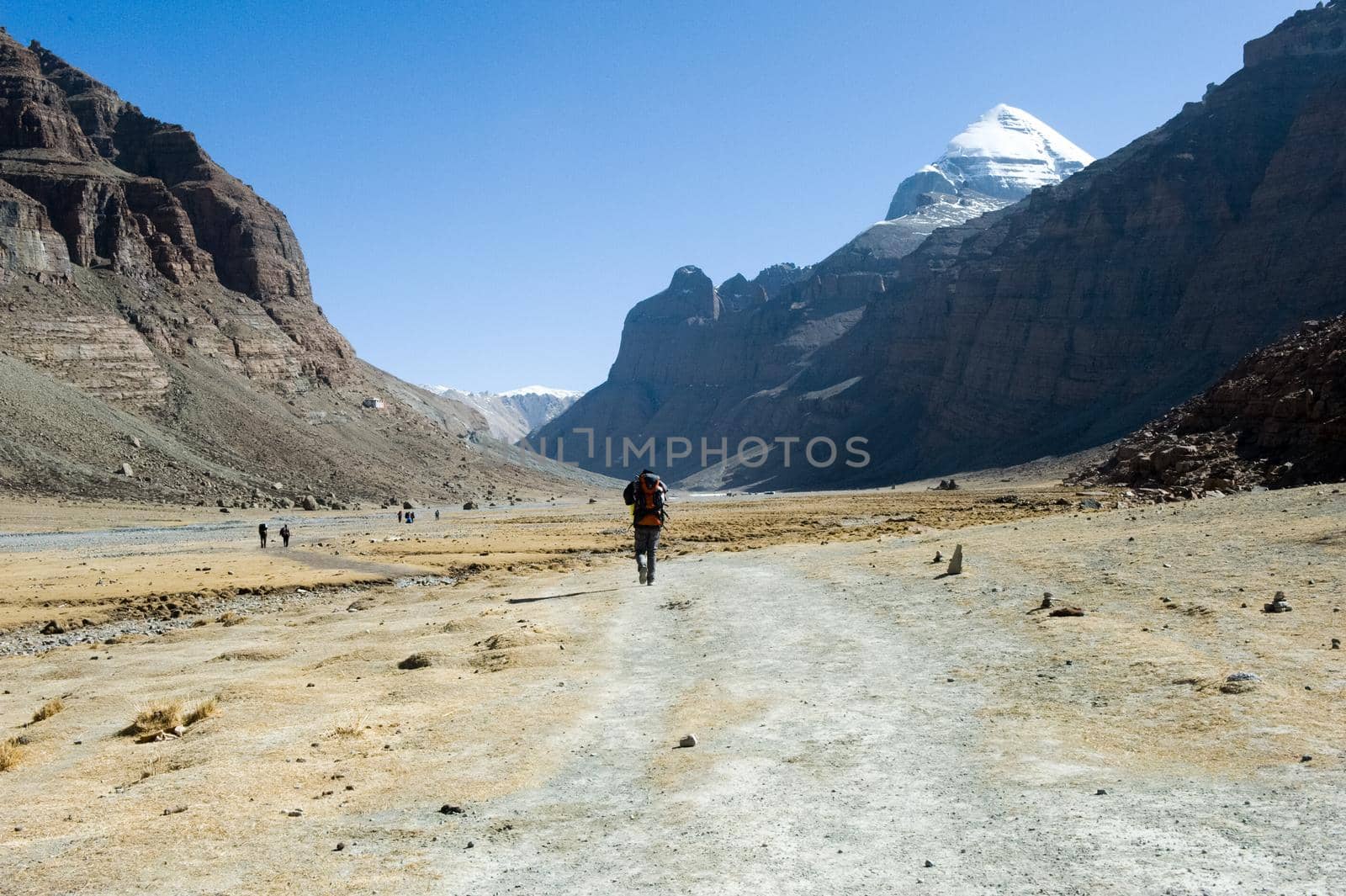 Mountains of the Himalayas, young beautiful high mountains of Tibet.