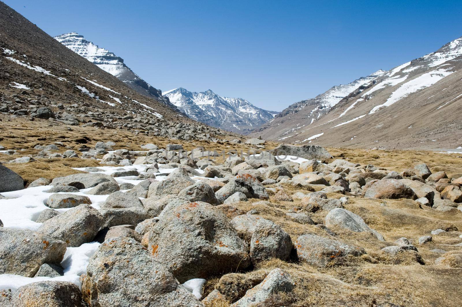 Mountains of the Himalayas, young beautiful high mountains of Tibet.