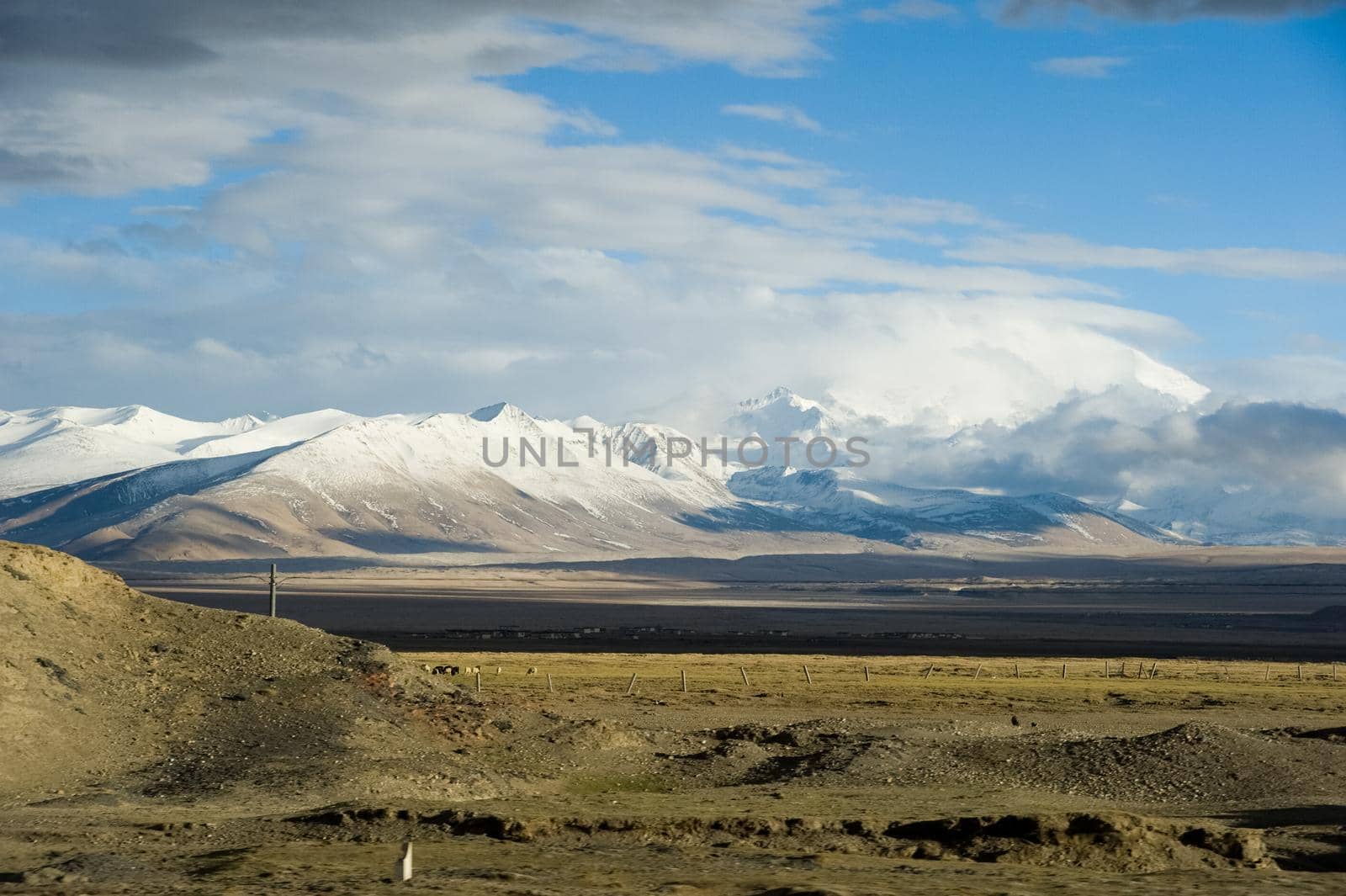 Mountains of Himalayas, young beautiful high mountains of Tibet. by DePo