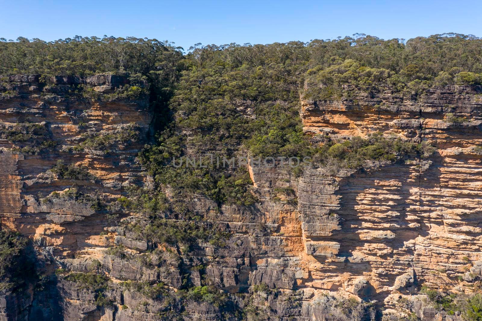 The Kedumba Pass in The Blue Mountains in New South Wales in Australia