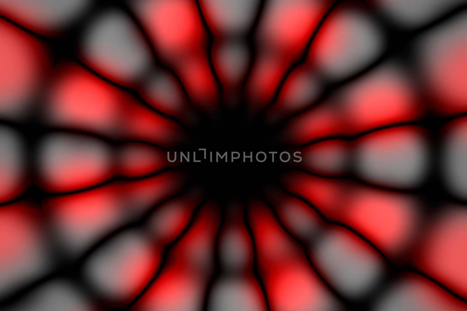 Red, grey and black radial circle pattern