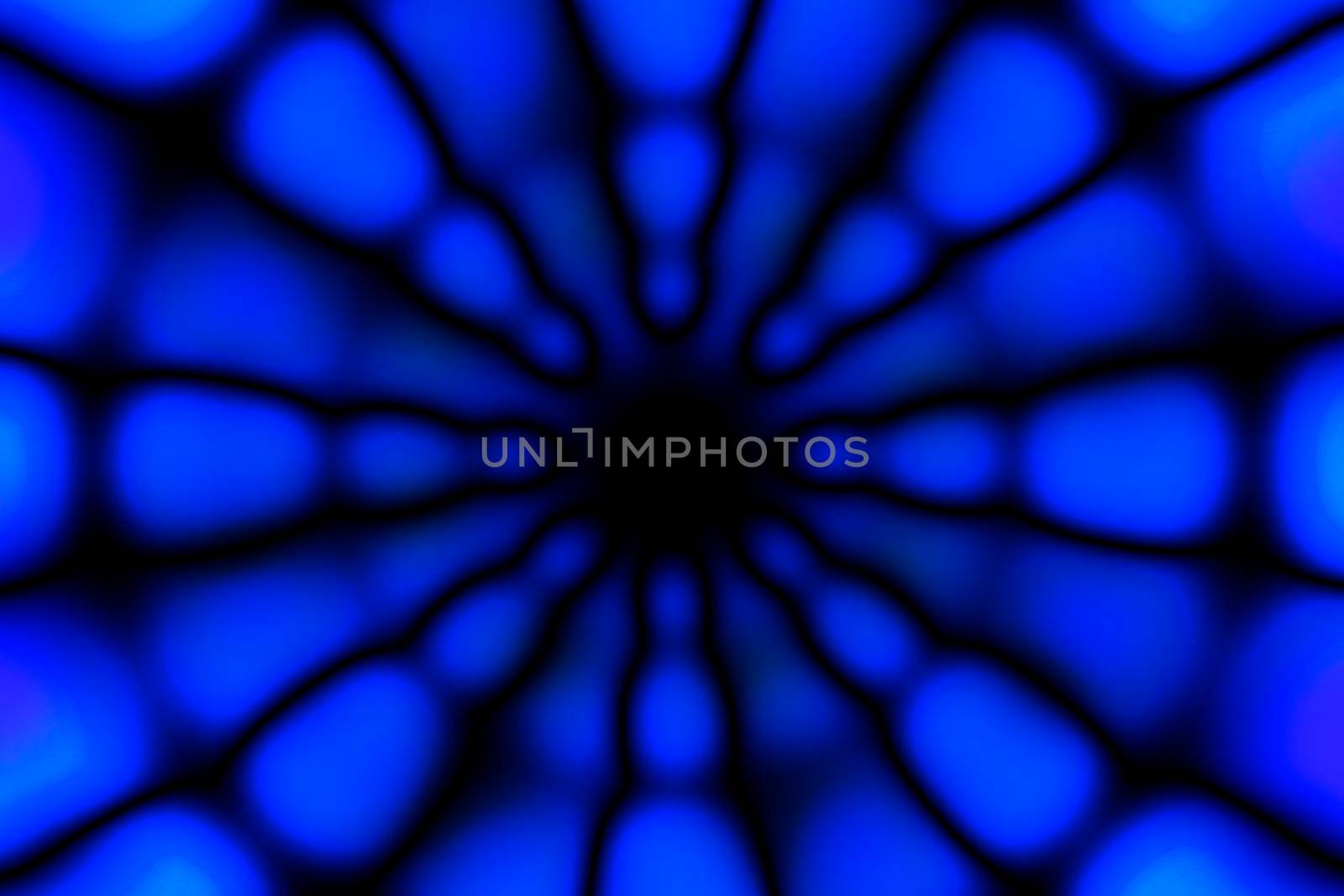 Deep blue, blue and black circle radial pattern