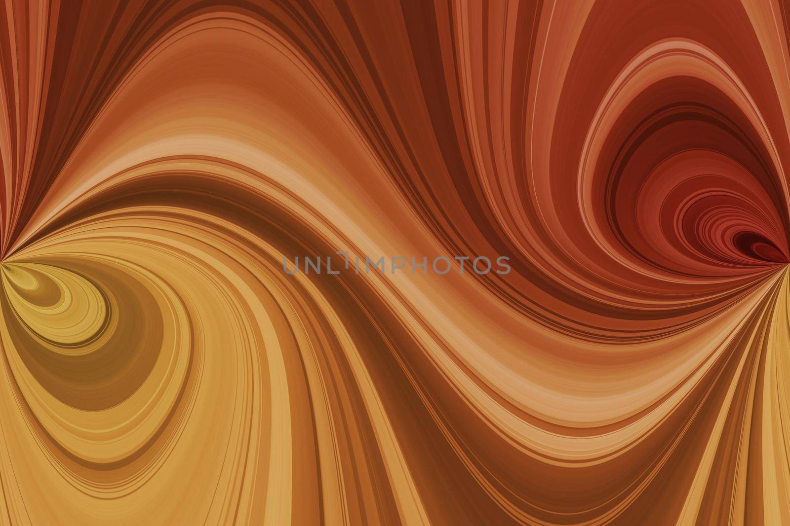 Variegated curved and swirling horizontal lines, light abstract background by Bezdnatm