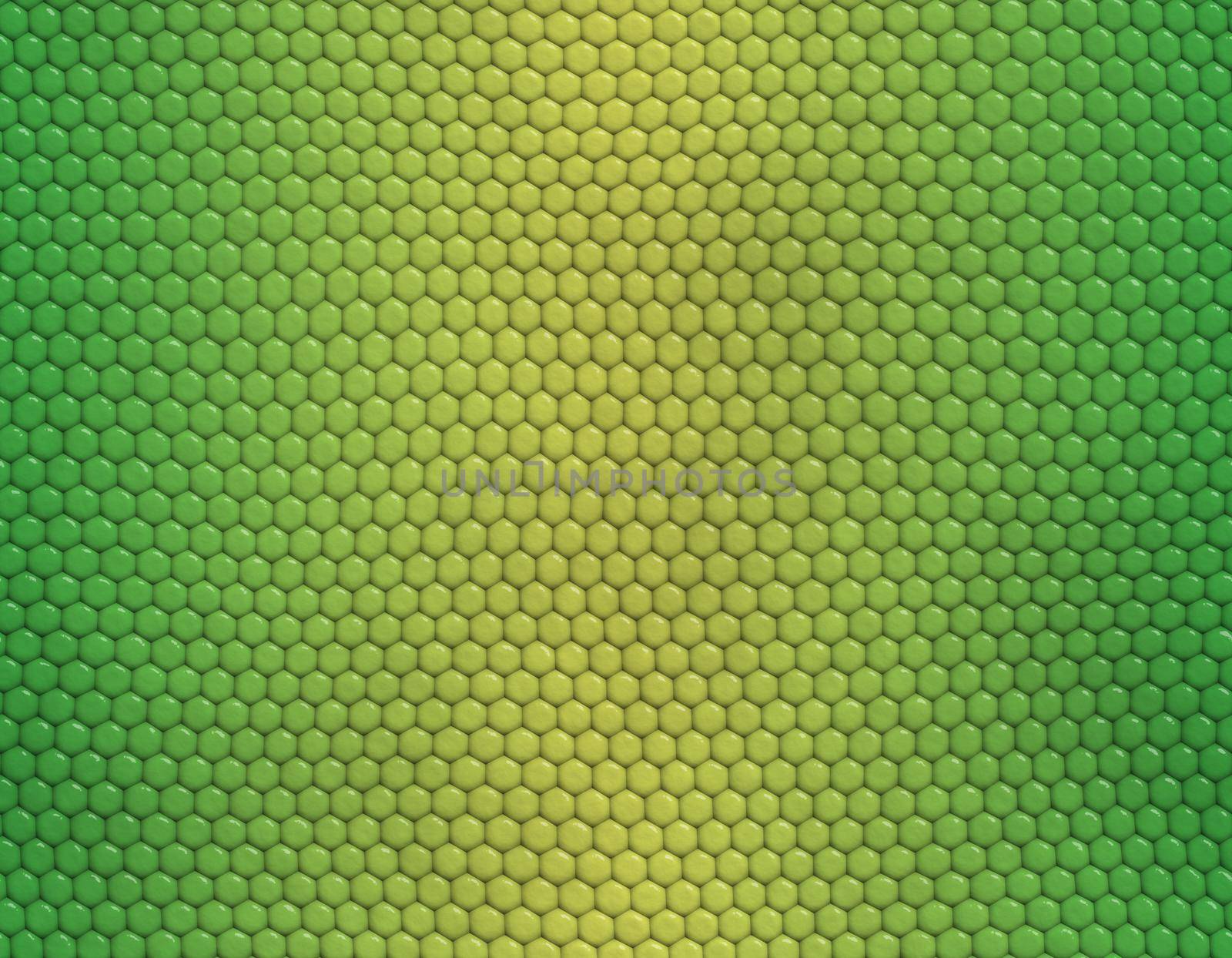 Yellow and green gradient snake skin pattern, hexagonal scale by Bezdnatm